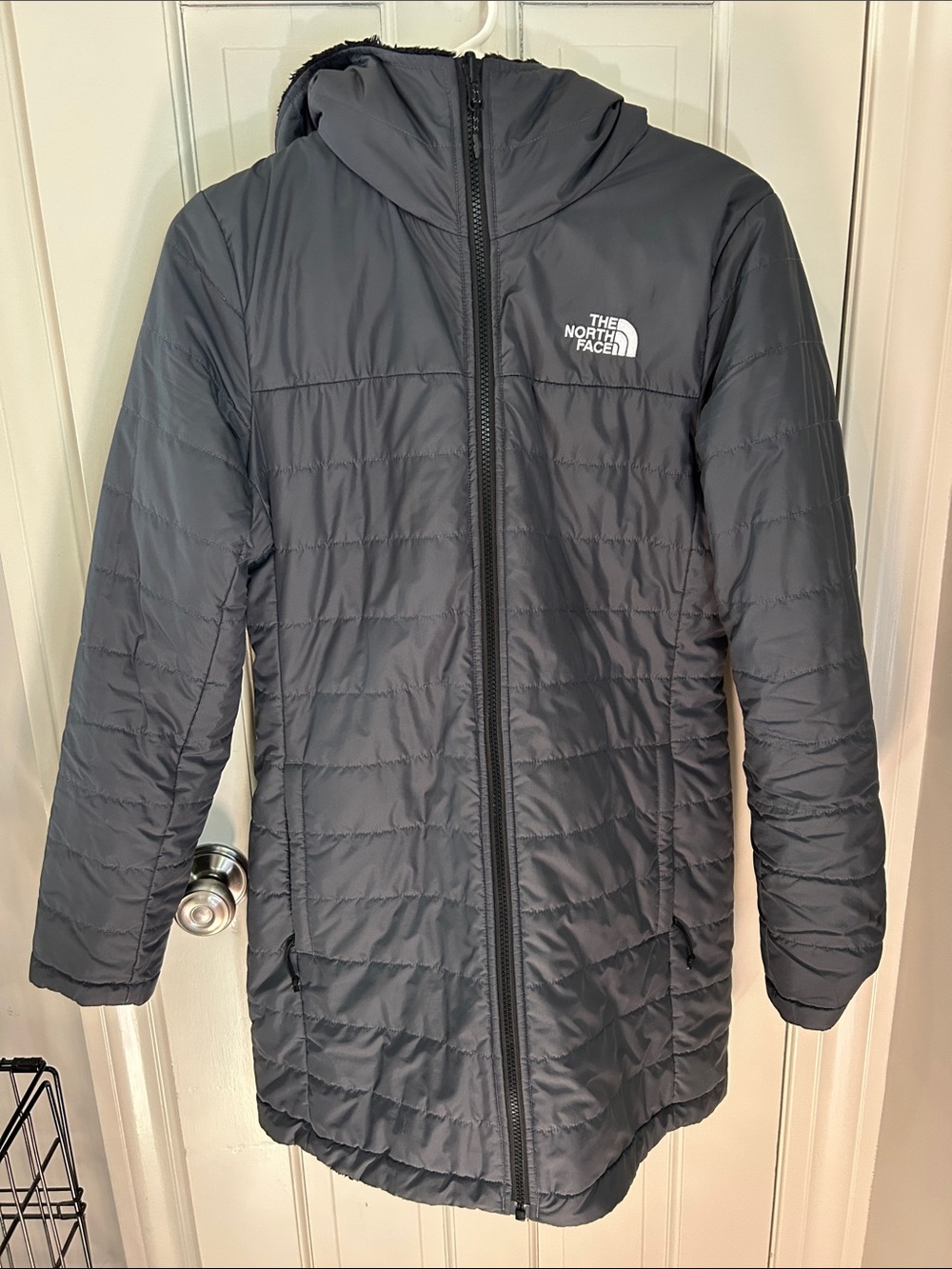The North Face Women's Black Quilted Long Puffer Coat
